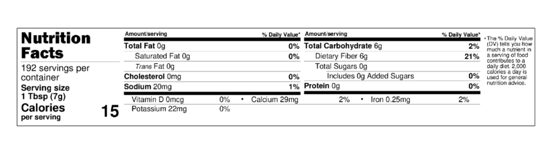 Triple Prebiotic Blend (Acacia Fiber, Inulin, Fibersol-2 Resistant Dextrin)