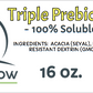 Triple Prebiotic Blend (Acacia Fiber, Inulin, Fibersol-2 Resistant Dextrin)