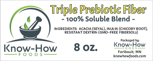 Triple Prebiotic Blend (Acacia Fiber, Inulin, Fibersol-2 Resistant Dextrin)