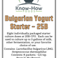 Premium Bulgarian Yogurt Starter Culture - tart, clean, traditional