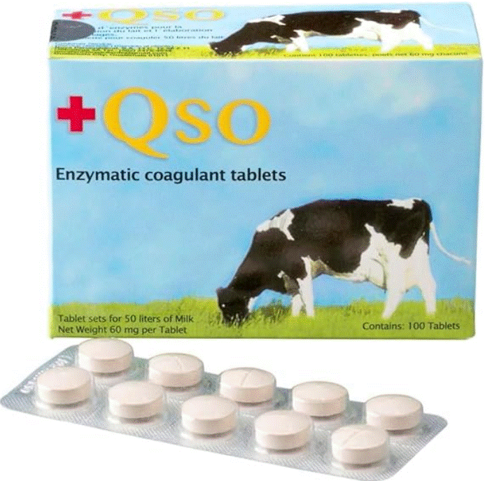 +QSO Enzymatic Coagulant Rennet Tablets
