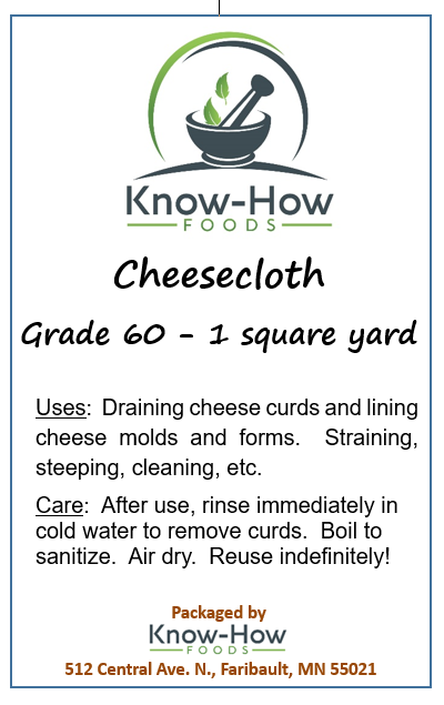 Regular Cheesecloth (Grade 60)